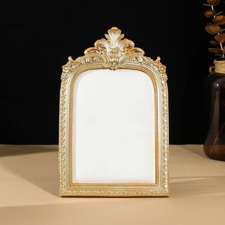 Декоративный золотистый полимерный поднос-витрина для серег, органайзер для ювелирных изделий, фоторамка для бутиковых витрин