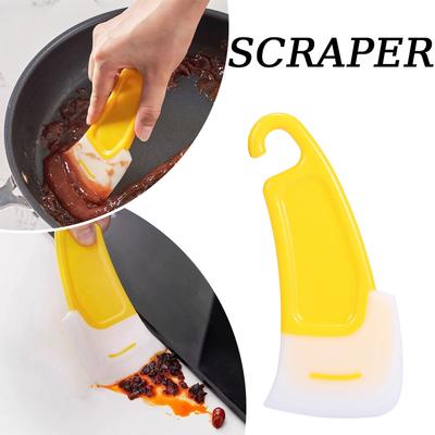 Скребок кухонный 1 шт. силиконовый скребок для сковородок шпатель антипригарный бережный к посуде универсальный кухонный инструмент для чистки гаджеты для дома