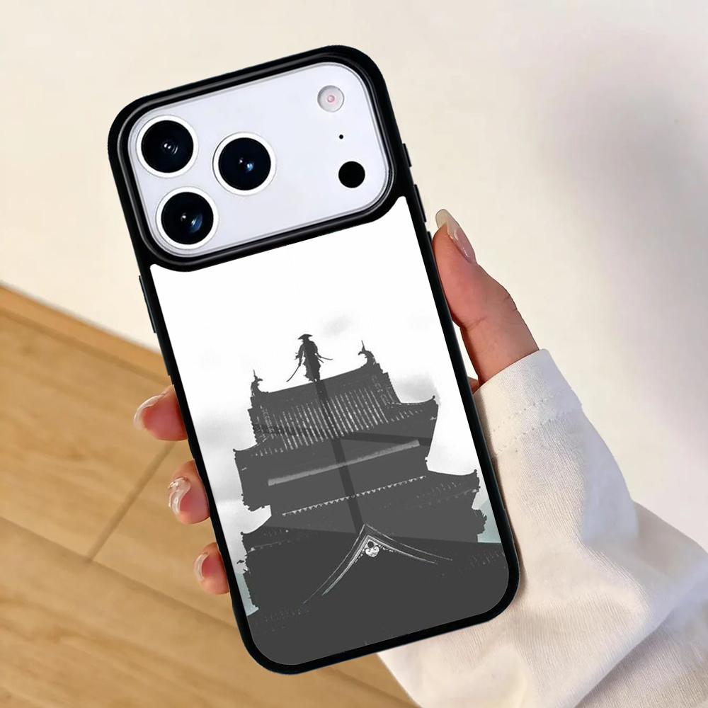 Japan The samurai Ninja Mobile Phone Case for IPhone 17 AIR 16pro Max 15 14 13 12 11 Bumper Cover