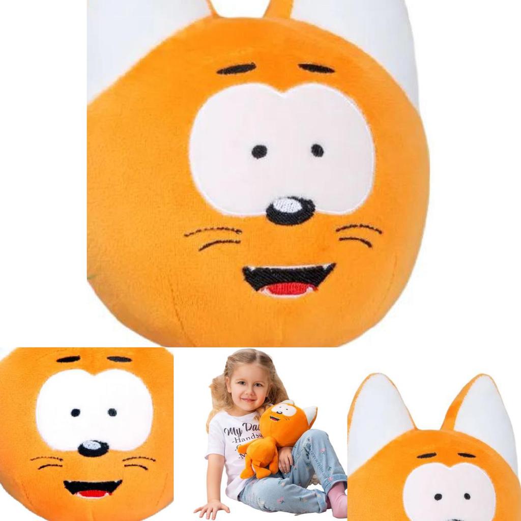 Whimsical Kote Kitty Cartoon Cat Plush Doll Soft And Cuddly Toy For Children With Short Fur
