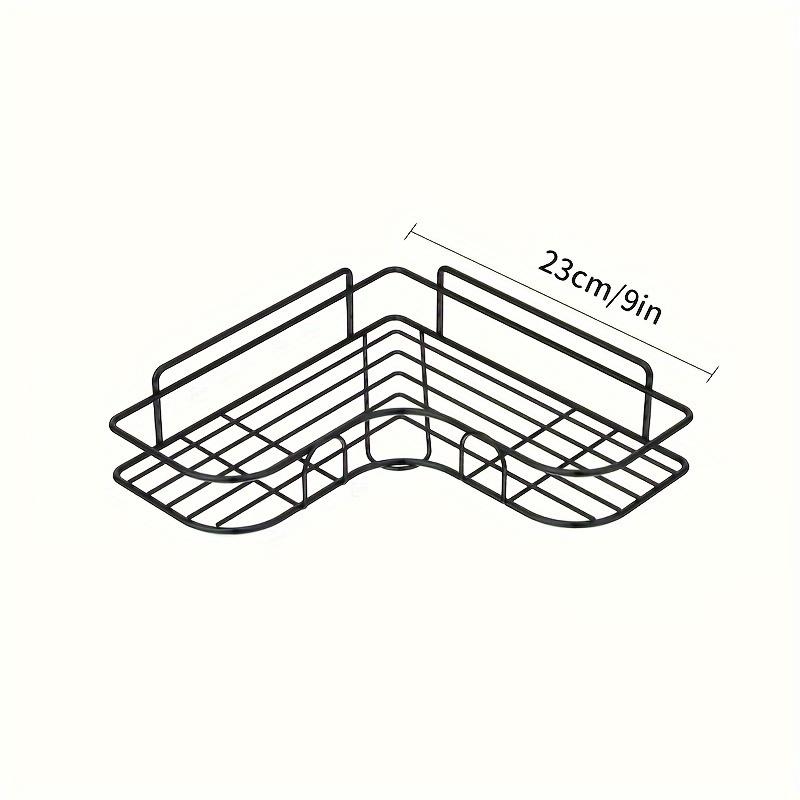 Corner Shower Caddy, Bathroom, Kitchen, Laundry Room, Organisers and Storage, Rustproof Metal, Wall-Mounted, Shower Organiser