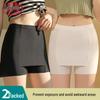 Langsha Women's Ice Silk Seamless Safety Shorts (2-Pack)
