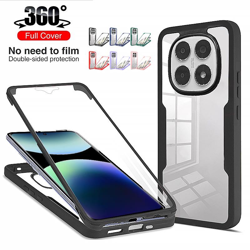 360 Полный Защитный Чехол Для Xiaomi Redmi Note 14 13 12 Pro Plus 5G 14S 12S Защитные Чехлы Для Экрана Redmi Note 11 Pro 10 9 Чехол