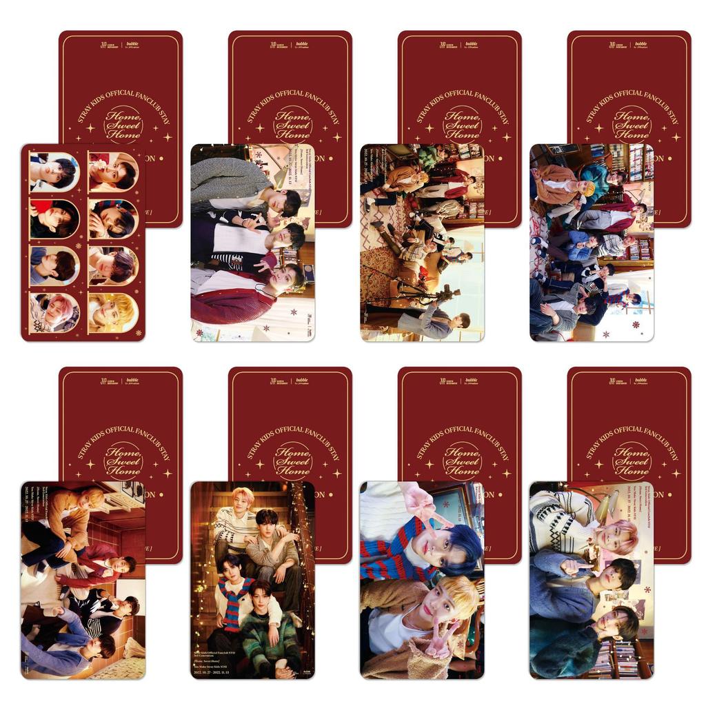 SKZOO's same style men's group po card for the new album "NOEASY" featuring celebrity merchandise cards