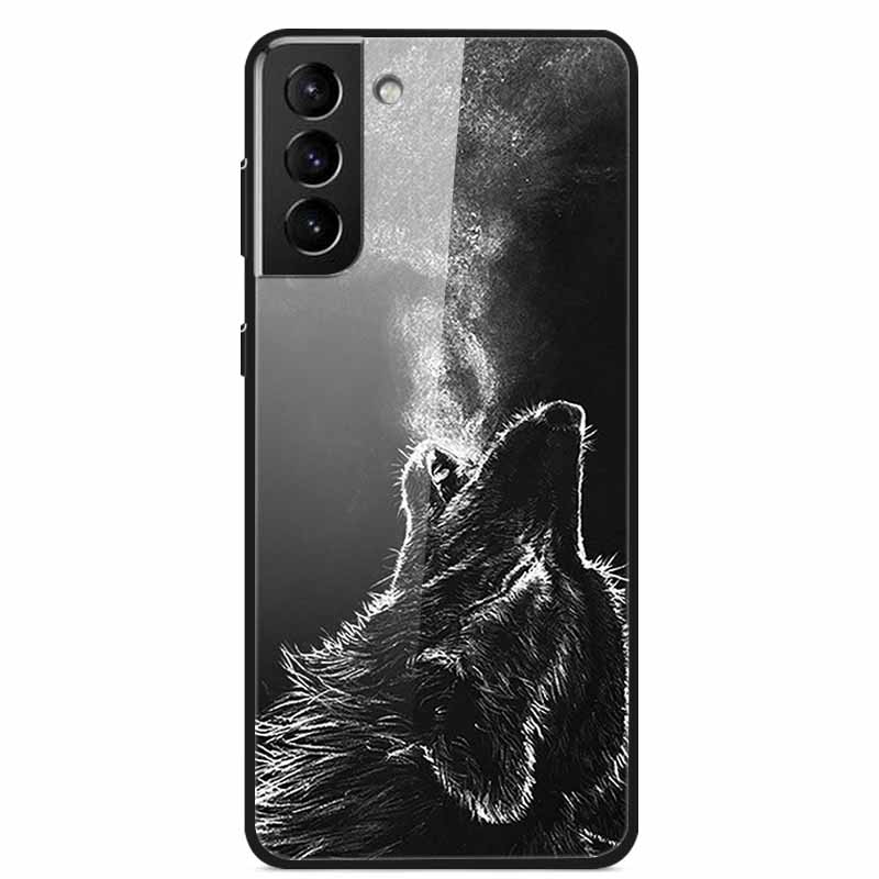Для Samsung S22 5G Чехлы S22Plus S22Ultra 5G Закаленное Стекло Жесткая Задняя Крышка для Samsung Galaxy S22 Plus Чехол S22Ultra S22+ Чехол