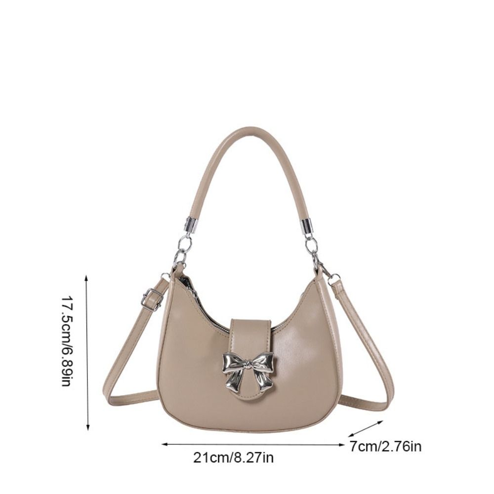 Сумка кроссбоди с бантом и бантиком в стиле Y2k, элегантная сумка-пельмень через плечо для улицы