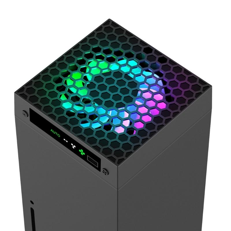 Система охлаждения Регулируемая скорость Вентилятор охлаждения с RGB-подсветкой Держатель для наушников USB-порт-удлинитель Вентилятор охлаждения