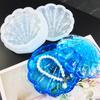 Формы из смолы в виде морских ракушек с крышками, 3D силиконовая форма для баночки, форма для контейнера для хранения мелочей для литья смолы, домашний декор