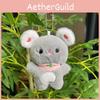 Playful Cat Plush Doll Keychain Charming Accessory For Couples And Giving Gift