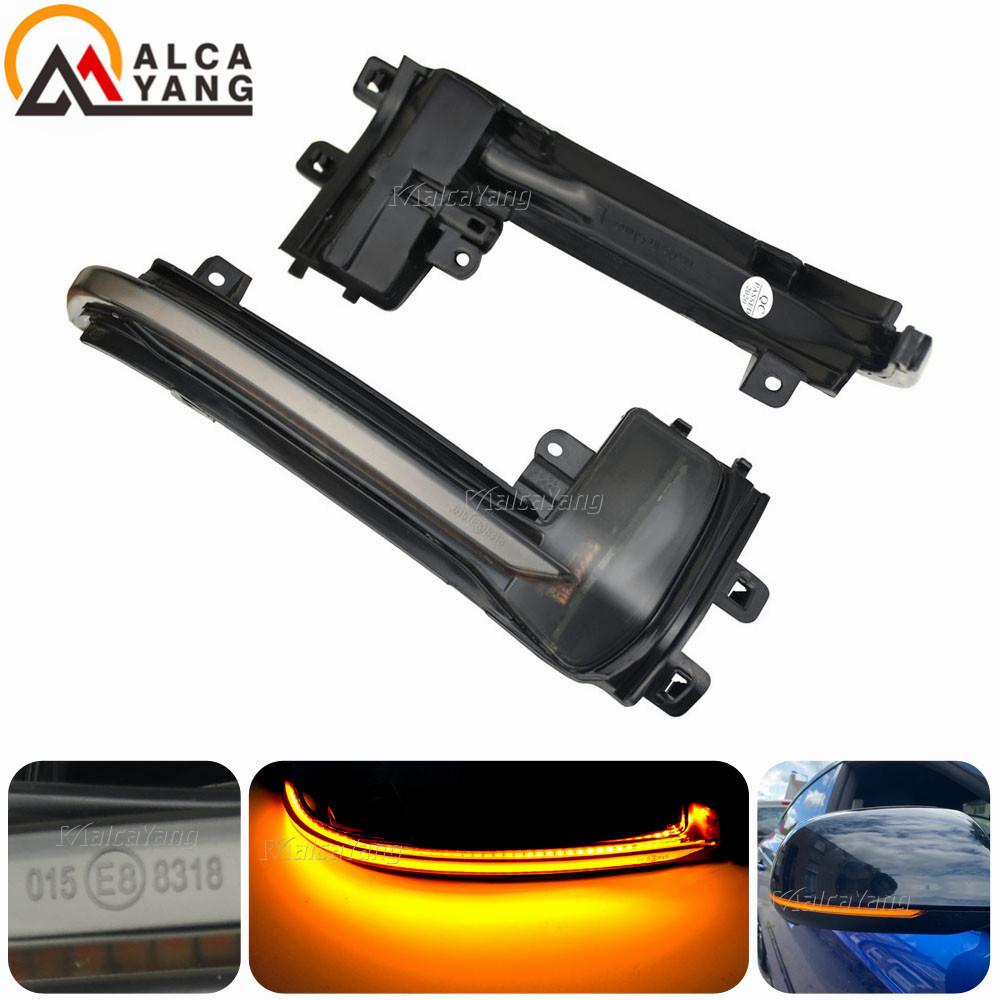 Для A3 S3 8P 10- 2012 A4 S4 RS4 B8 8K ( B8.5 ) A5 S5 RS5 2011-2015 Боковое зеркало с повторителем поворота Динамический указатель поворота Светодиодный свет