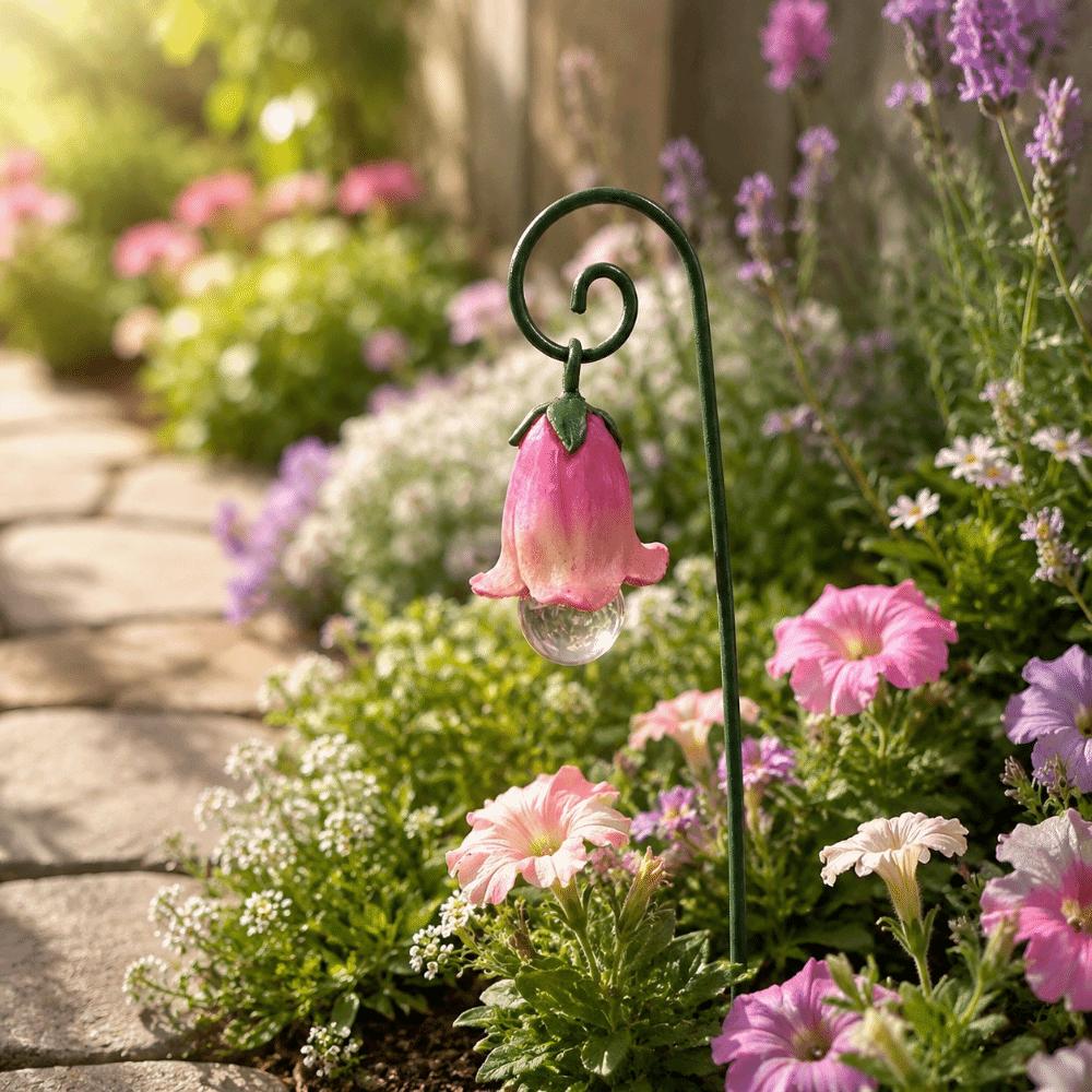Sweet Flower Pick Stand Fairy Garden Decor Creative Flower Inserts Outdoor