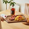 1PC Solid Wood Steak Plate Japanese Wooden Pizza Plate Steak Board Tableware Western Food Set Plate