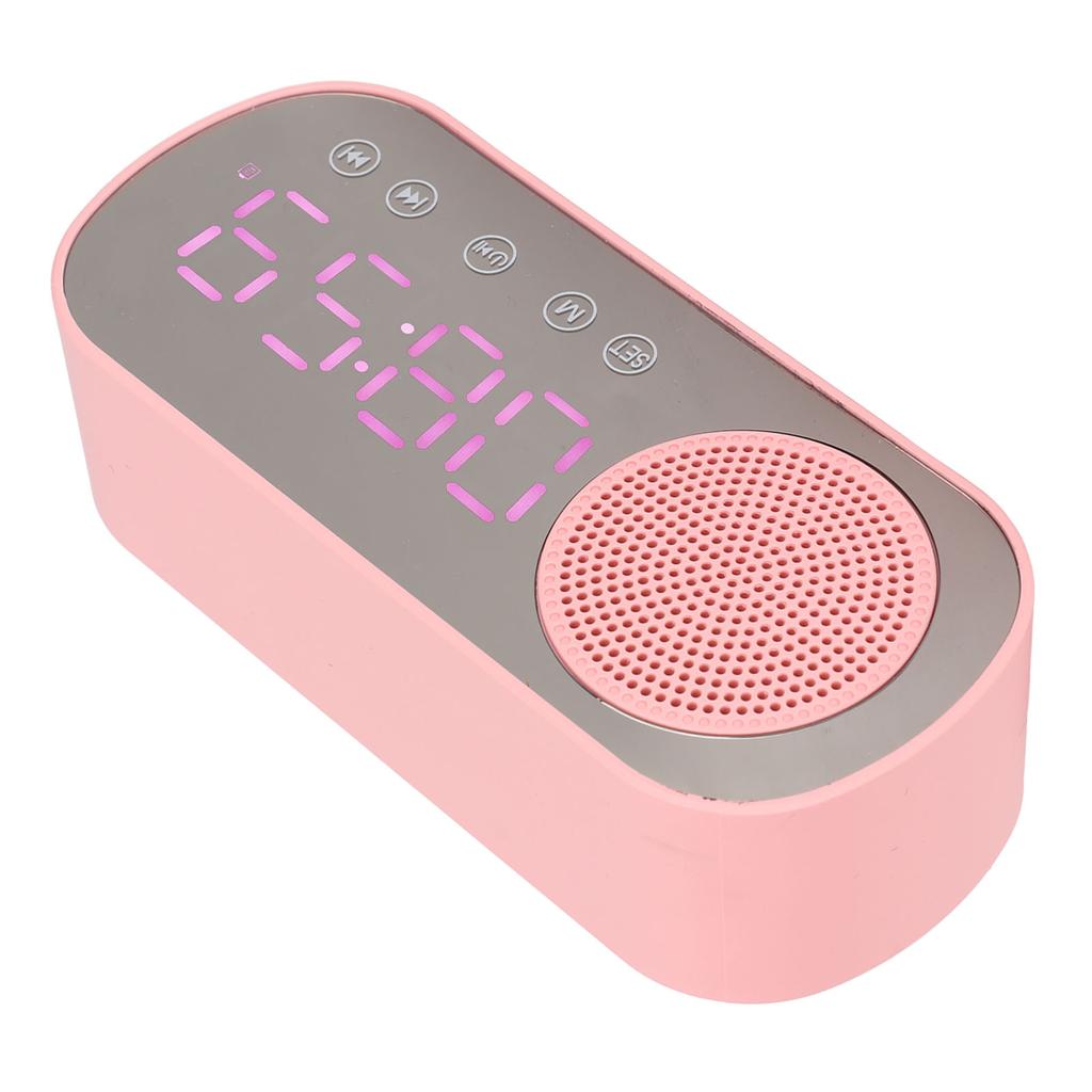 Будильник Bluetooth-динамик HIFI LED Зеркальный экран Micro USB зарядка FM-радио Цифровые часы для