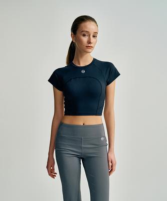 Женская укороченная футболка с коротким рукавом SERGIO TACCHINI W Marshmallow