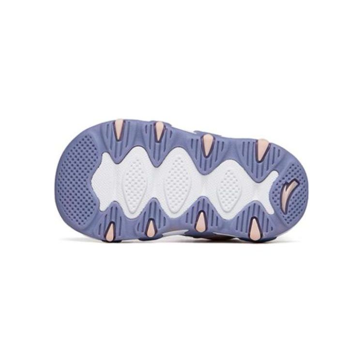 Anta Kids Octopus Non-Slip Durable Sports Sandals Baby Sandals White Blue Pink 322220006-2
