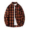 Men Shirt Plaid Loose Street Long Sleeve Casual Shirt Black Oversized Soft Shirt Spring Autumn