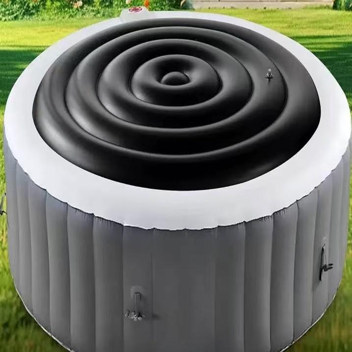 Круглая крышка для уличного бассейна - ПВХ утолщенная, пылезащитная, теплосберегающая крышка для ванны