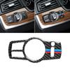 Car Headlight Switch Button Sticker Decal Carbon Fiber Interior Trim Cover for BMW F10 F07 F01 F25 F26