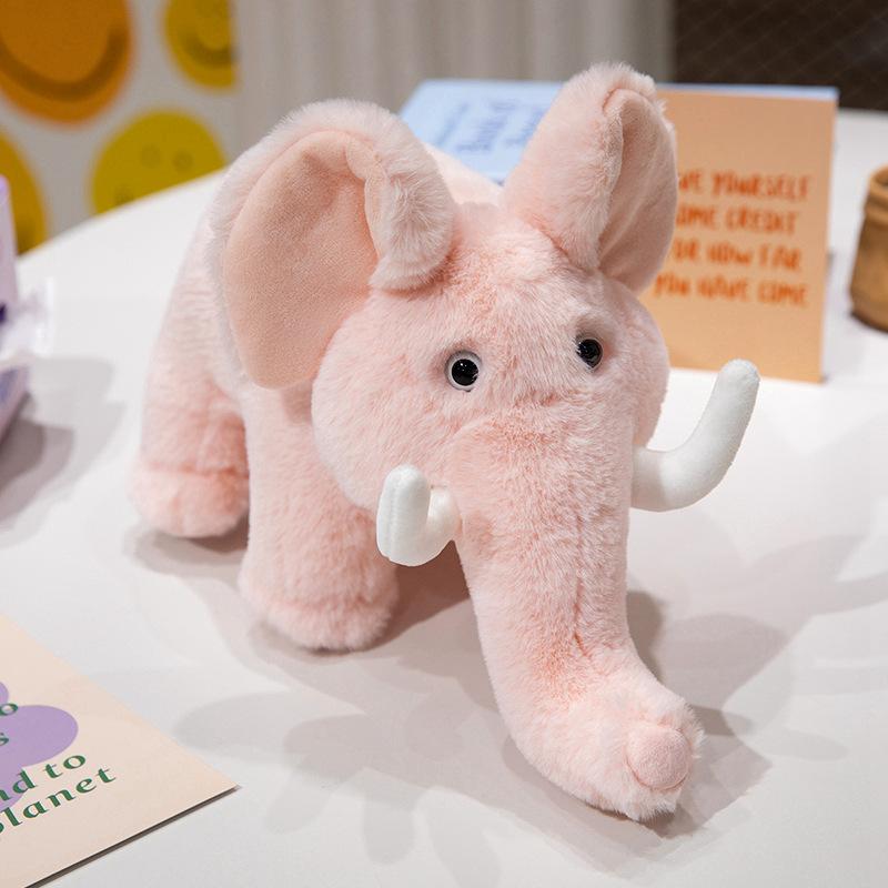 Имитация слона Кукла Плюшевая игрушка Милая кукла слоненка Детская подушка для сна Тряпичная кукла Подарок