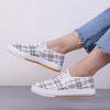 Новые женские клетчатые тканевые туфли, удобные и легкие повседневные туфли, старые пекинские тканевые туфли, женские парусиновые туфли
