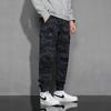 New men's, American ruffian handsome versatile sports tote overalls, camouflage loose casual pants elastic