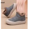 Order A Size Up Women's Warm Platform Snow Boots Outdoor Indoor House Shoes Comfortable Winter Ankle Booties Anti-Slip Shoes for Women