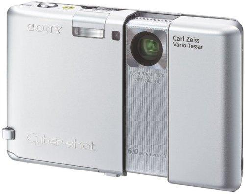 Sony Digital Still Camera G1 6 Million Pixels Optical Image Stabilization Silver Red Cyber-Shot DSC-G1