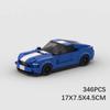 MOC Building Blocks Ford Mustang GT500 Racing Car Set