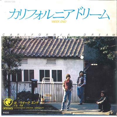 7-дюймовая пластинка WEEKEND - California Dream / Sousyun 06SH138 ODYSSEY 1977 Япония Японская поп/рок Б/у