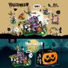 603PCS Halloween Building Block Set Pumpkin House DIY Educational Building Block Toy Children's Festive Gifts for Home Decor