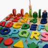 Wooden Puzzle Alphabet Numbers and Shapes