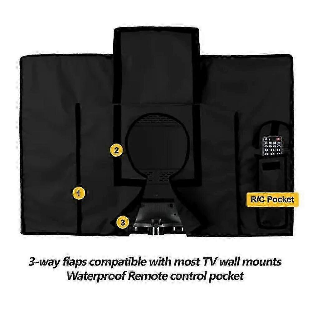 ZENGO For 22 - 24 Inch TV Cover Outdoor Waterproof Oxford Cloth Wall Mounted Television Protective Sleeve