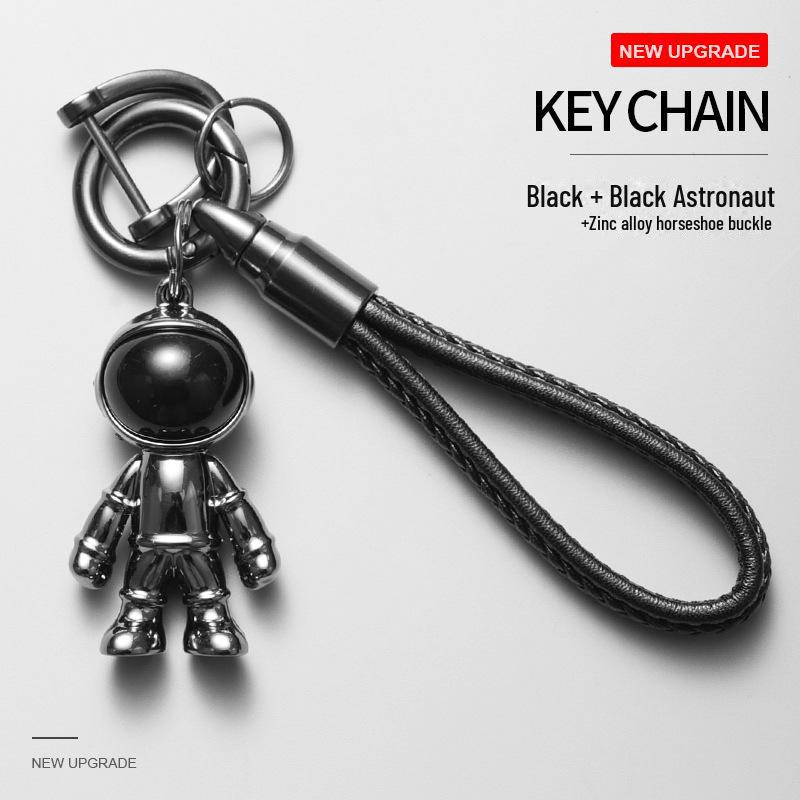 Кожаный браслет ручной работы, брелок для ключей в машину, подвеска для пар - модный брелок унисекс