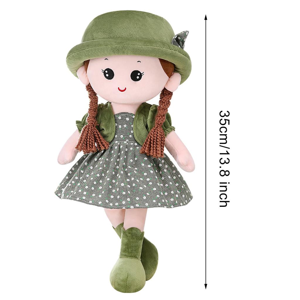 Baby Girls Soft Doll Cute Cuddly Stuffed Toy Girl Decoration Companion Toys Doll
