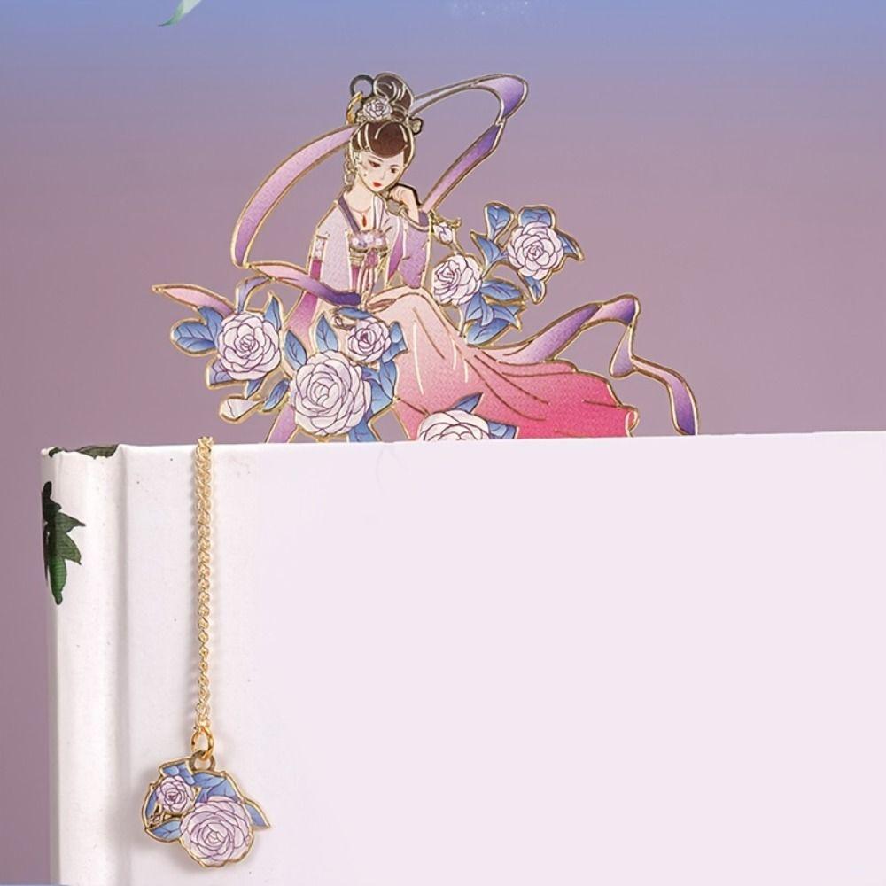 Hollow Book Clip with Tassel Pendant Pagination Mark Stationery Bookmarks  Book Lovers