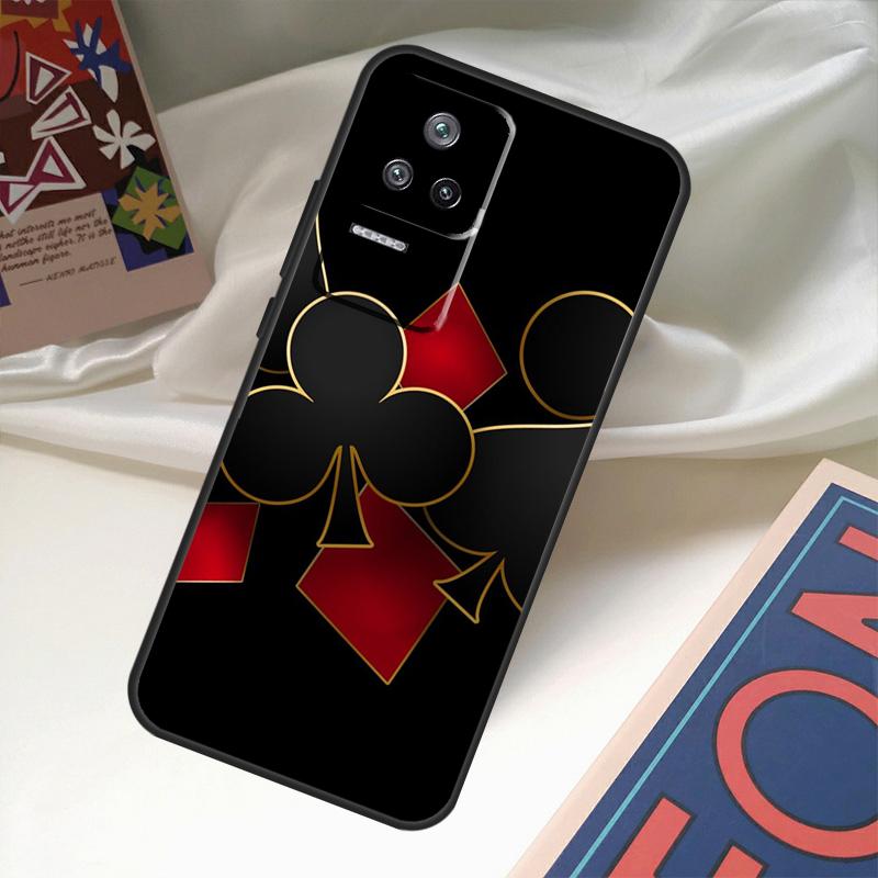 Poker Playing Card Case For POCO X6 Pro X3 X5 F3 F5 M5s M6 Pro Xiaomi 14 Ultra 11T 12T 13T Pro 12 13 Lite Cover
