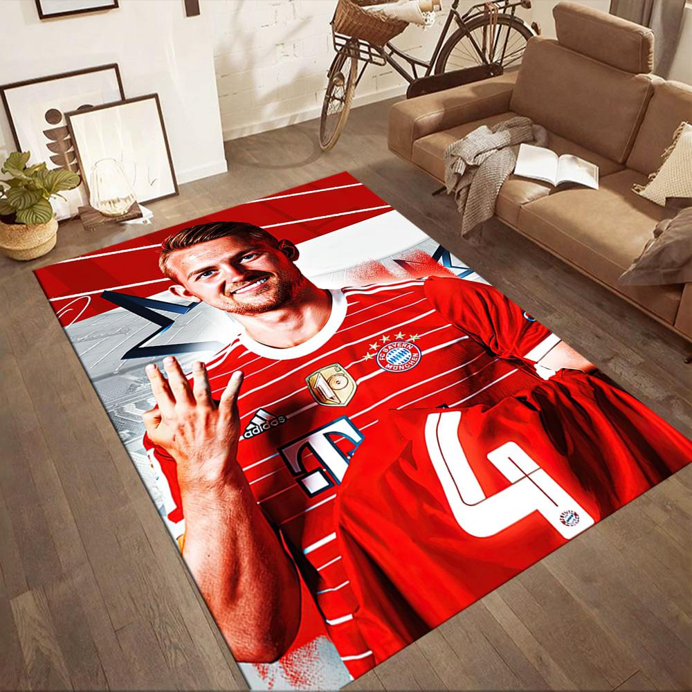Bayern Munich Area Rug Design for Playrooms Decorate room Outdoor Living Rooms Antislip Carpet Anime Office Decor Gift for Festivals