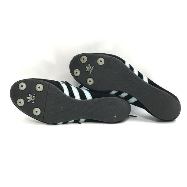 Adidas Кеды OKAPI из замши с низким вырезом Женские 24.0 Черные Голубые Кроссовки(ИСПОЛЬЗОВАЛ)