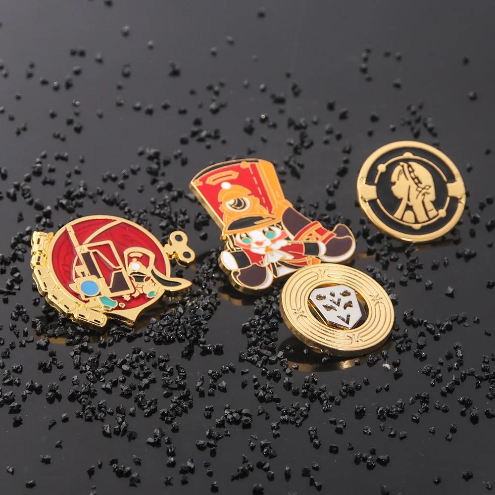 Game Honkai Star Rail Enamel Pins Pom Pom Shield Badges Brooches For Women Men Backpack Clothes Lapel Pins Jewelry Gifts