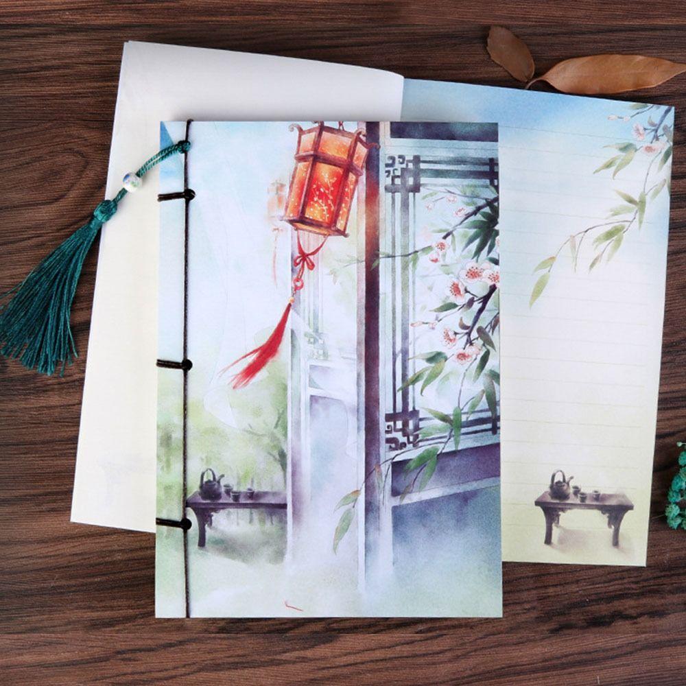Sketchbook Wire-bound Notebook Handmade Journal Notepad Tassel Diary Note Book Office Stationery