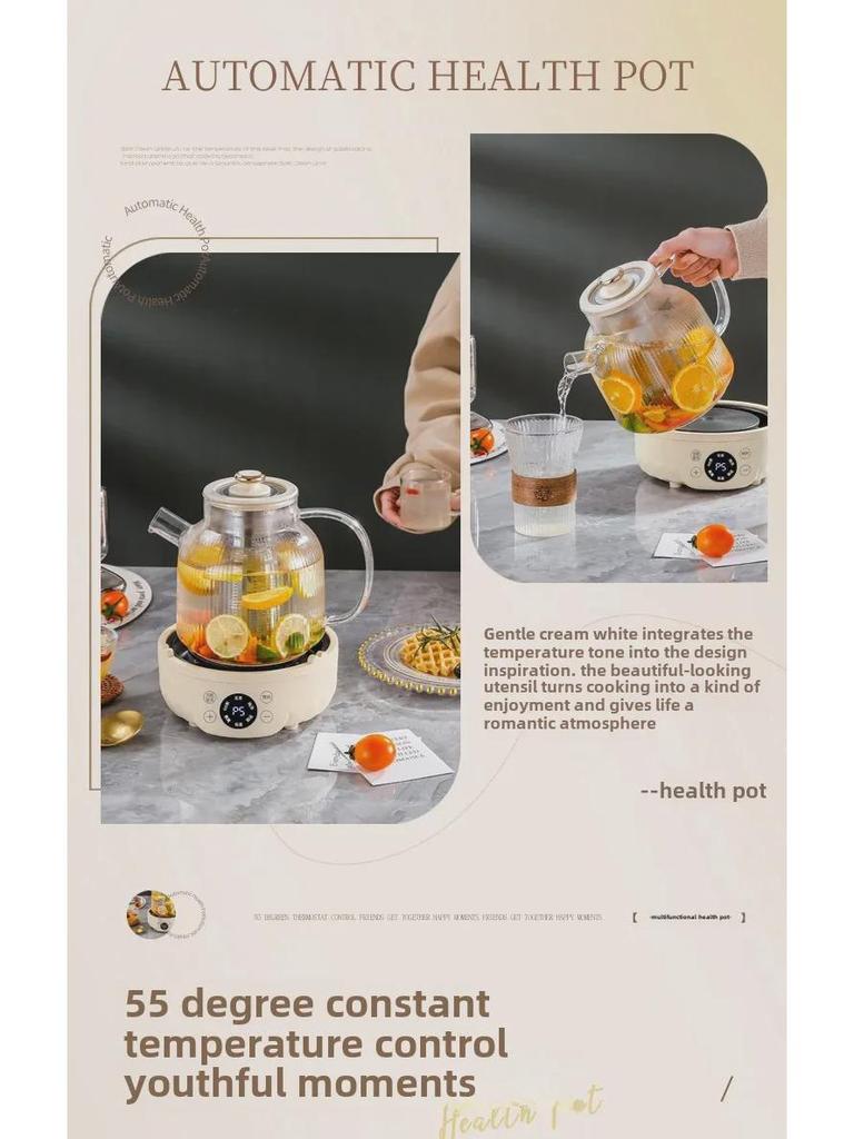 New Multi-Function Glass Kettle: Tea Maker, Health Pot, Office Teapot Gift