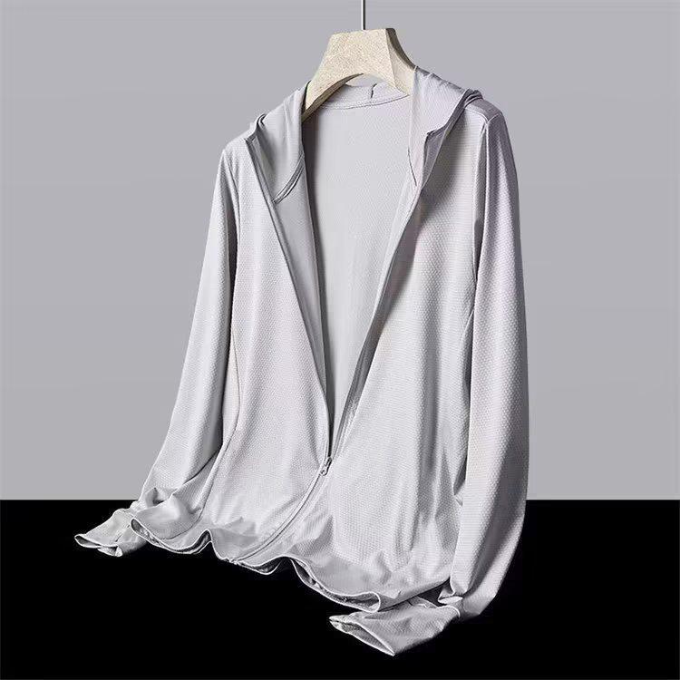 Мужская дышащая одежда Ice Silk с защитой от ультрафиолета для рыбалки на открытом воздухе