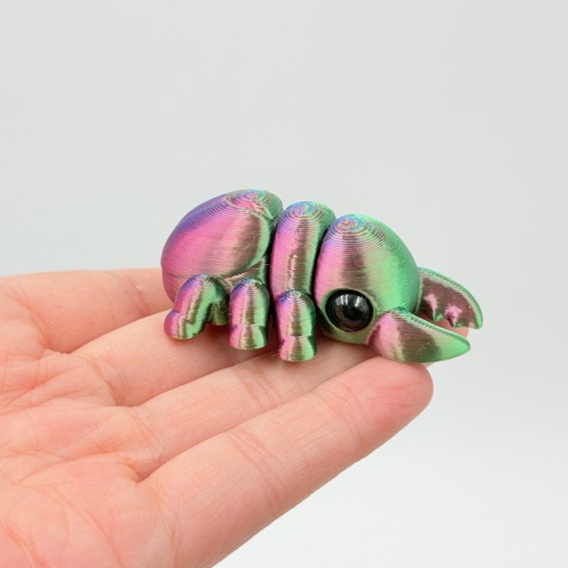 1/6PCs 3D Printed Firefly Insect Models Toys Simulated Ladybug Ant Firefly Animals Figurine Home Decoration KidsToys