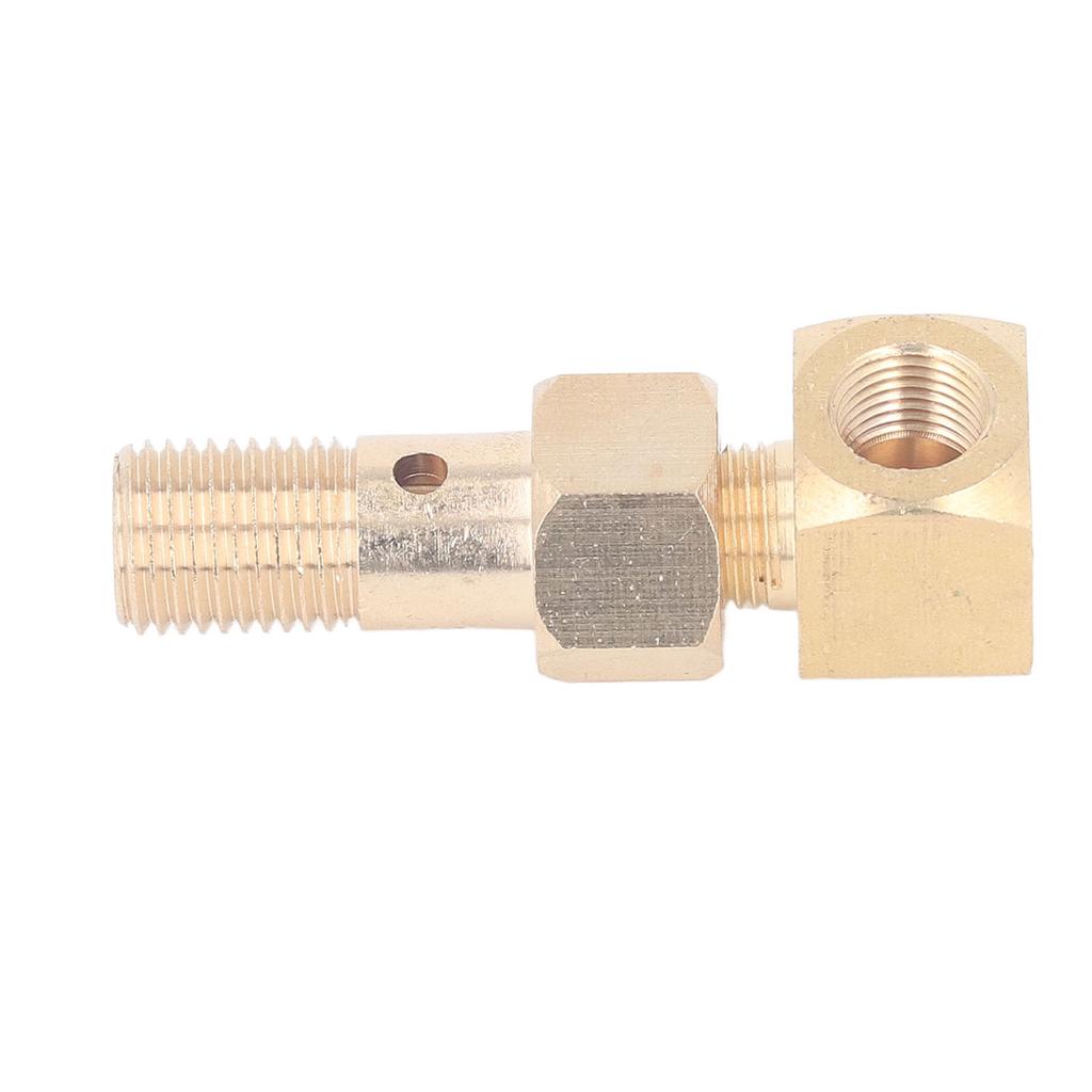 Датчик давления топлива Банджо-болт M12 X 1,25 дюйма 1/8-27 NPT Внутренняя резьба на Наружную резьбу Угловой фитинг-адаптер 90 градусов для Civic CRX