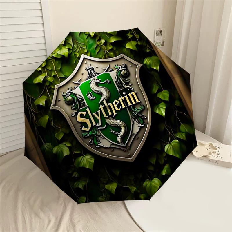 1PC Warner Slytherin Shield Umbrella-8-Rib Reinforced, Automatic Open, Lightweight & Durable-A87