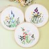 New Bouquet Flowers, Handmade Embroidery Kit Diy Material Pack Beginner Fabric Embroidery Suzhou Embroidery