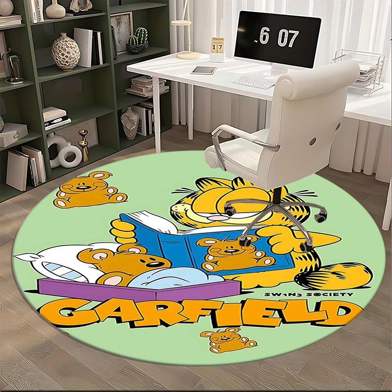 garfield,teddy bear Chair mat Round Rug Office carpet, Non slip, Suitable for Living Rooms, Bedrooms,Decor1205610a