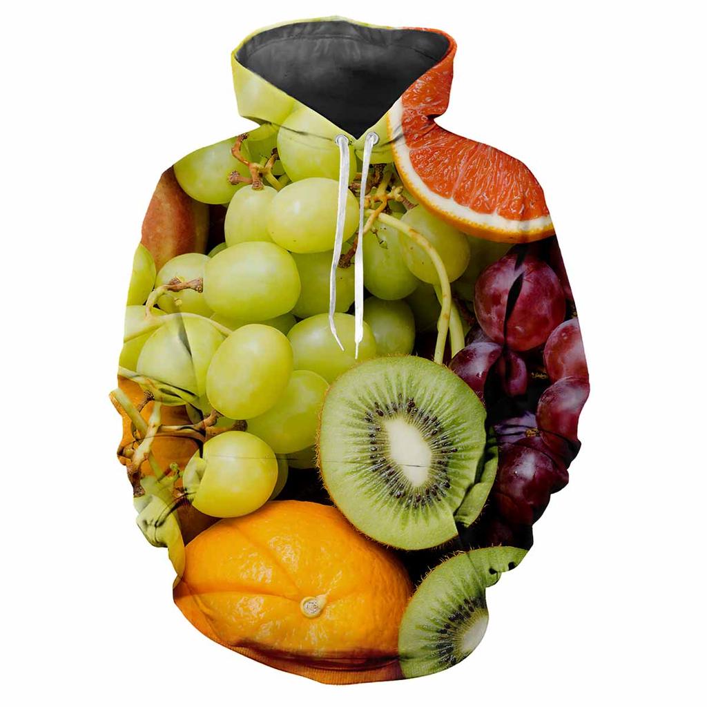 Autumn Fruit Vegetable 3D Print Hoodies Men Women Fashion Casual Sweatshirts Oversized Hoodie Pullovers Tracksuit Clothing