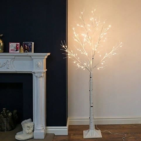 Arbre de décoration - LED Multicolore - 180 cm - Blanc - Polypropylène - Intérieur