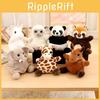 Animal Panda Toy Bag Pendant Unicorn Pony Plush Doll Elephant Key Gifts Chain